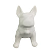 Escultura Decorativa de Cachorro Buldogue em Cerâmica