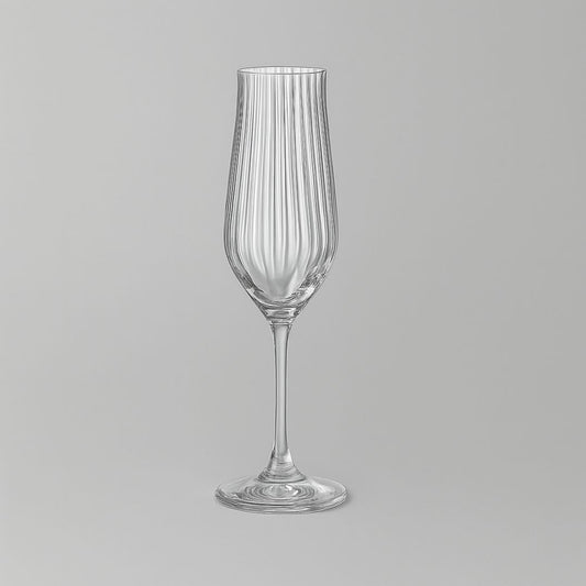 Jogo de 6 Taças de Champanhe 540 ml Tulipa Optic Bohemia