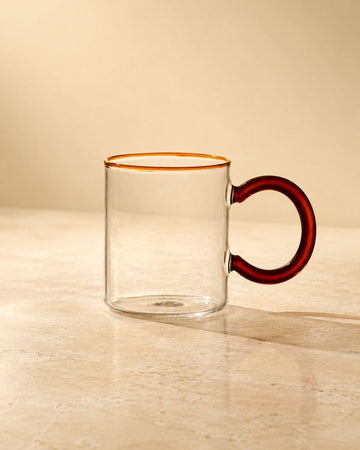 Caneca com Alça de Vidro Borossilicato 350 ml