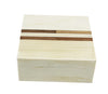 Caixa Quadrada em Madeira e Resina Off White