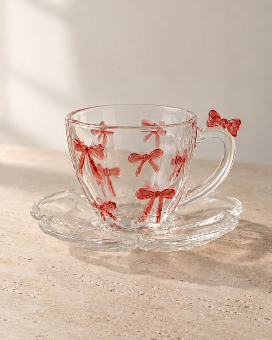 Jogo de Xícaras de Café Chérie em Cristal