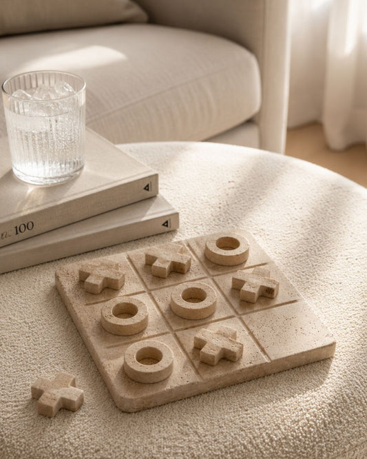 Jogo da Velha Decorativo Travertino