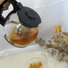 Chaleira de Vidro com Infusor Preta 1,2L