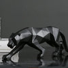 Escultura Decorativa de Pantera Preta em Polirresina 45 cm