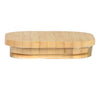 Porta Mantimentos de Vidro Quadrado com Tampa de Bambu 1,1 Litro