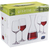 Kit Bohemia - Jogo de Decanter com Taças em Cristal Transparente - 5 peças