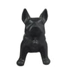 Escultura Decorativa de Cachorro Buldogue em Cerâmica
