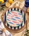 Prato de Sobremesa Sea Sardinha em Melamina 21 cm