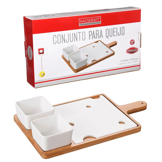 Conjunto para Queijo Porcelana 37cm