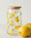 Copo Fresh com Canudo em Vidro  450ml
