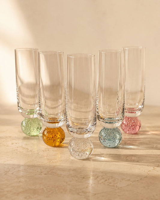 Taça de Champanhe Bubble com Base em Esfera 300 ml