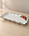 Travessa Tomato Retangular em Porcelana