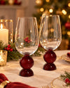 Taça Bubble Glass Vermelha - Edição Limitada de Natal