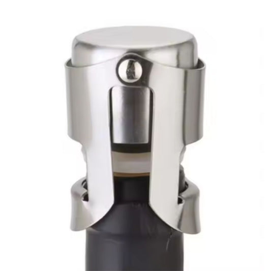 Jogo 2 Peças Tampa de Vinho e Espumante de Inox