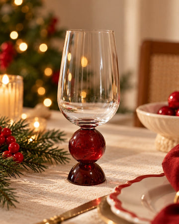 Taça Bubble Glass Vermelha - Edição Limitada de Natal