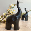 Escultura Decorativa de Elefante em Cerâmica