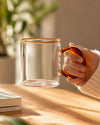 Caneca com Alça de Vidro Borossilicato 350 ml