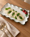Travessa Tomato Retangular em Porcelana