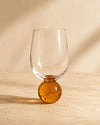 Taça de Vidro Bubble com Base em Esfera 400 ml