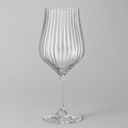 Jogo de 6 Taças de Cristal para Vinho 550ml Tulipa Optic