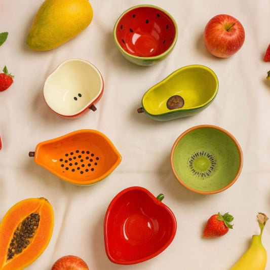 Kit 6 Bowls de Frutas em Cerâmica