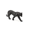 Miniatura Leopardo – Poliresina Preto