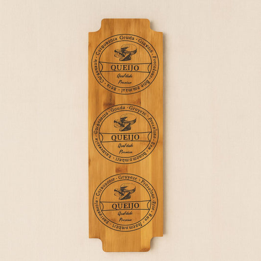 Tábua para Queijos e Frios de Bambu 47 cm