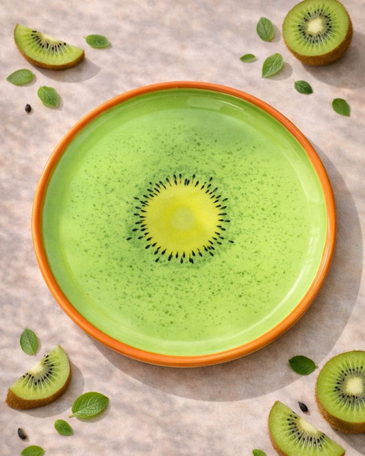 Prato Kiwi em Cerâmica